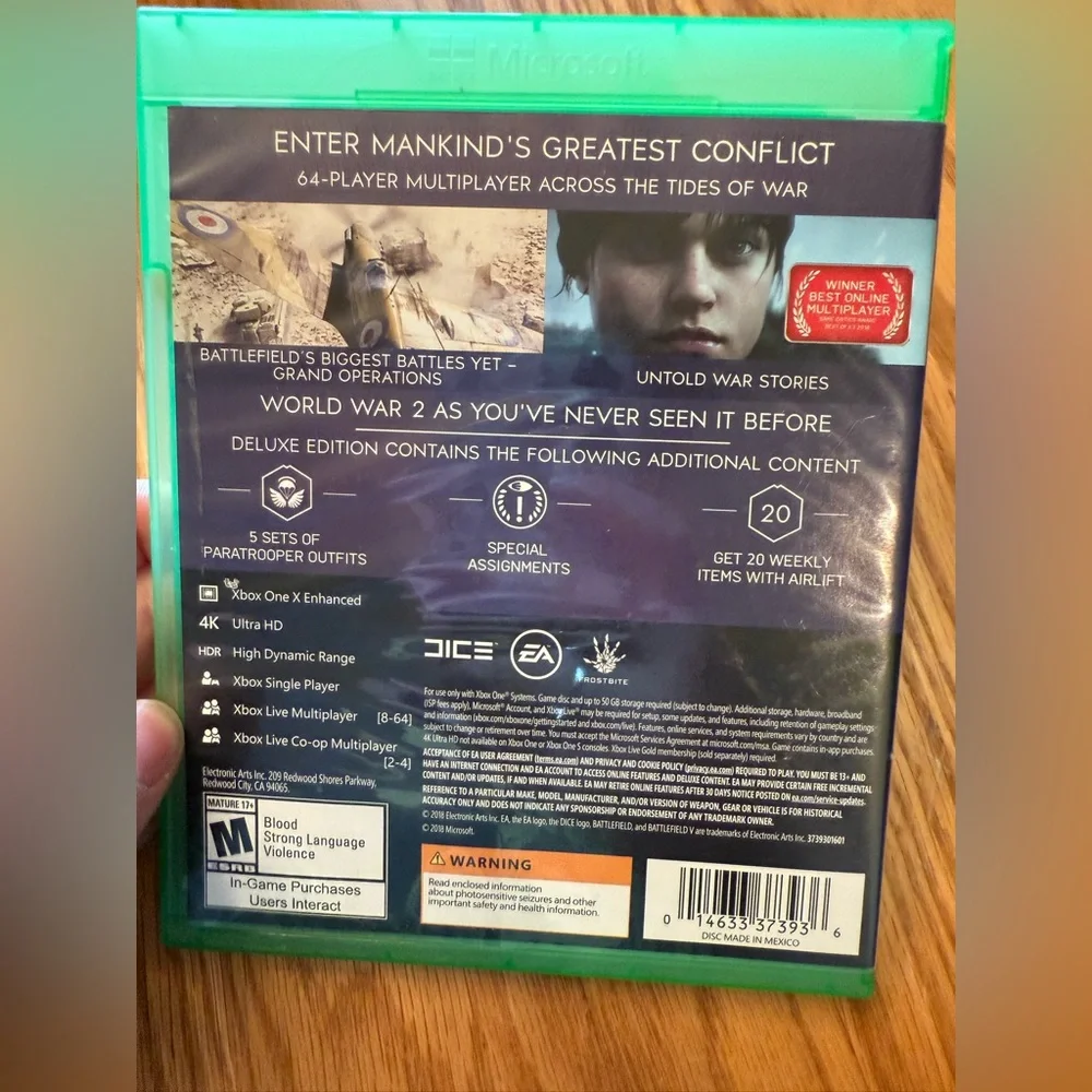 Battlefield V Deluxe Edition for Xbox One